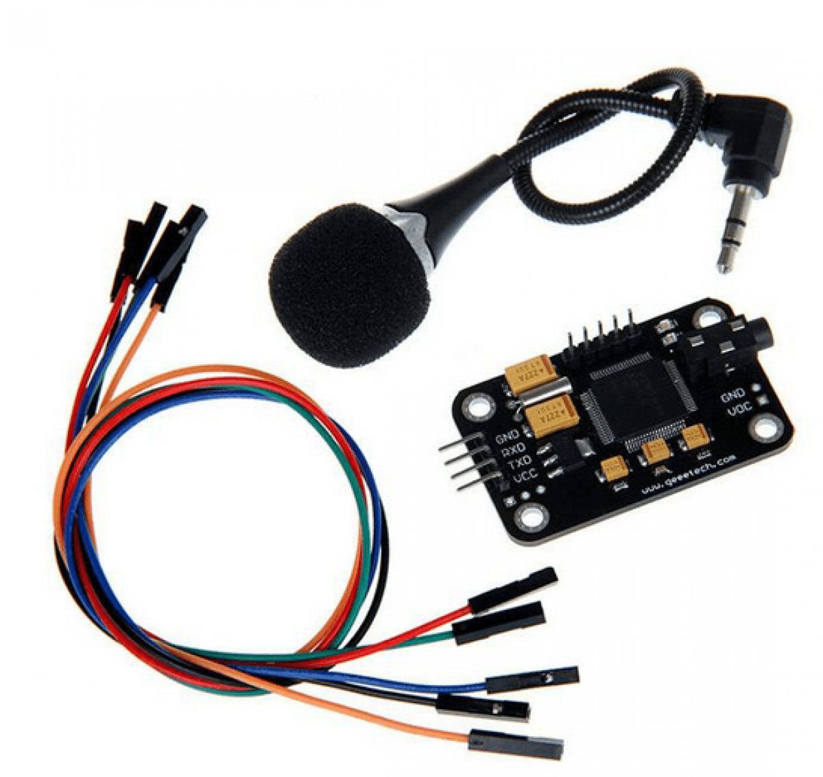 Voice Recognition Module With Microphone Dupont Jumper Wire For Arduino